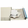 EQUIP 24-pordiline fiiberoptiline jätkukarp, LC Duplex, OS2, 1U, varustatud, hall