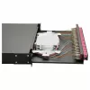 Equip 24-pordine fiiberoptiline jätkukarp, SC Duplex, OM4, 1U, varustatud, must
