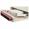 Equip 24-pordine SC Duplex OM4 fiiberoptiline splaissikarp 1U rackmount, varustatud, hall