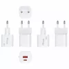 Equip 245526 2-pordiline USB-C PD3.0 / USB-A GaN 20W seinilaadija, valge