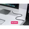 EQUIP 578203 USB-C to USB-C aktiivne optiline kaabel 7,5 m 4K@60Hz 10Gbps PD 60W must