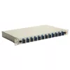 Equip 591911 12-pordiline SC duplex fiiberoptiline jätkukarp, OS2, 1U, täisvarustuses, hall