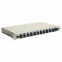 Equip 591911 12-pordiline SC duplex fiiberoptiline jätkukarp, OS2, 1U, täisvarustuses, hall