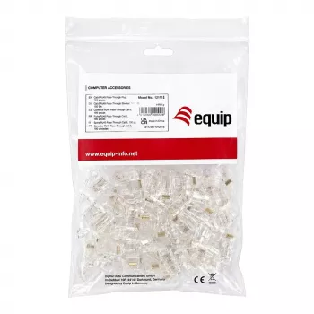 Equip Cat.6A RJ45 varjestatud tööriistavaba kohapeal termineeritav pistik (100 tk pakk)