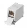 Equip Cat6A Varjestatud Keystone Ühendus 1xRJ45 DIN-liist Hall