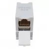 Equip Cat6A Varjestatud Keystone Ühendus 1xRJ45 DIN-liist Hall