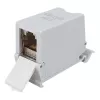 Equip Cat6A Varjestatud Keystone Ühendus 1xRJ45 DIN-liist Hall