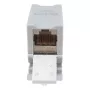 Equip Cat6A Varjestatud Keystone Ühendus 1xRJ45 DIN-liist Hall