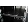 Equip EZVS-19-1-10-B 19 tolli 1U fikseeritud riiul, 1000 mm sügavus, must – tugev teras, 100 kg kandevõime