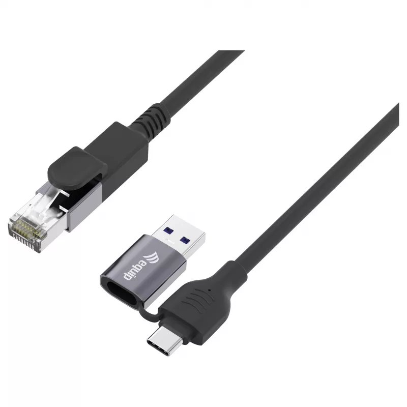EQUIP GigaBit USB-C+A RJ45-le adapter, must