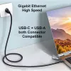 EQUIP GigaBit USB-C+A RJ45-le adapter, must