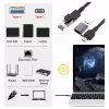 Equip Gigabit USB-C / USB-A kuni RJ45 Etherneti adapter - must