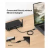 Equip Gigabit USB-C / USB-A kuni RJ45 Etherneti adapter - must