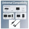 Equip Gigabit USB-C / USB-A kuni RJ45 Etherneti adapter - must