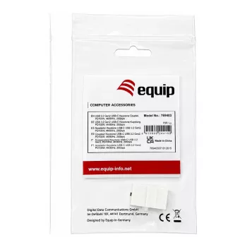 Equip Keystone ühendusmoodul USB 3.2 Gen 2 USB-C kuni USB-C emane-emane, valge