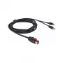 Equip PoweredUSB kaabel 24V Mini-DIN 3-pin isane 3.00m must