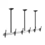 EQUIP Pro kolme monitori laelakinnitus 45-50-tollistele ekraanidele, täisliikuvad liigendkäed, VESA 75/100, 8 kg ekraani kohta, must/hõbedane