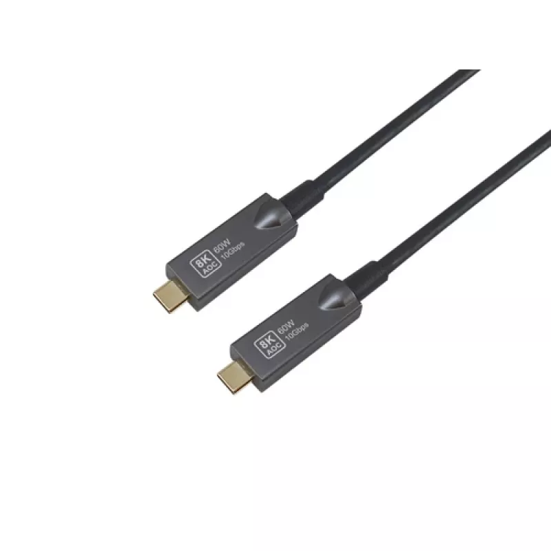 EQUIP USB-C kuni C aktiivne optiline kaabel 7,5m 8K 60Hz PD 60W 10Gbps must