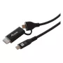 EQUIP USB-C to USB-C + HDMI adapter 100W PD, 4K/60Hz, alumiinium