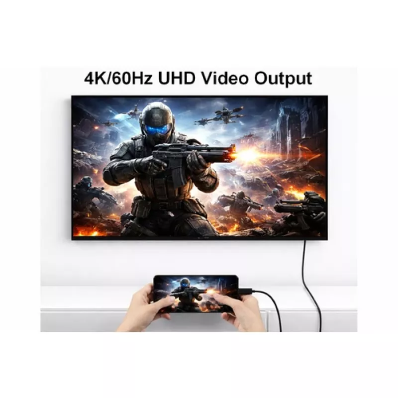 Equip USB-C–USB-C + HDMI adapter 100W Power Delivery, 4K 60Hz, alumiinium