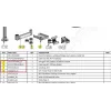 Ergonomic Solutions HMSHOST-INT5-02 Swingarm AP2 printeri kinnituskomplekt kaabliklambriga SP2, lukustusrõngaga ja printeriplaadiga Epson TM-P1200 jaoks, must