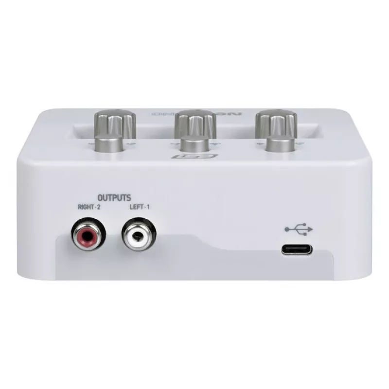 ESI Neva Uno – USB-C heliliides, 24-bit/192 kHz, 2 sisse-/2 väljundit, XLR/TRS kombosisend, +48V, otsene monitooring