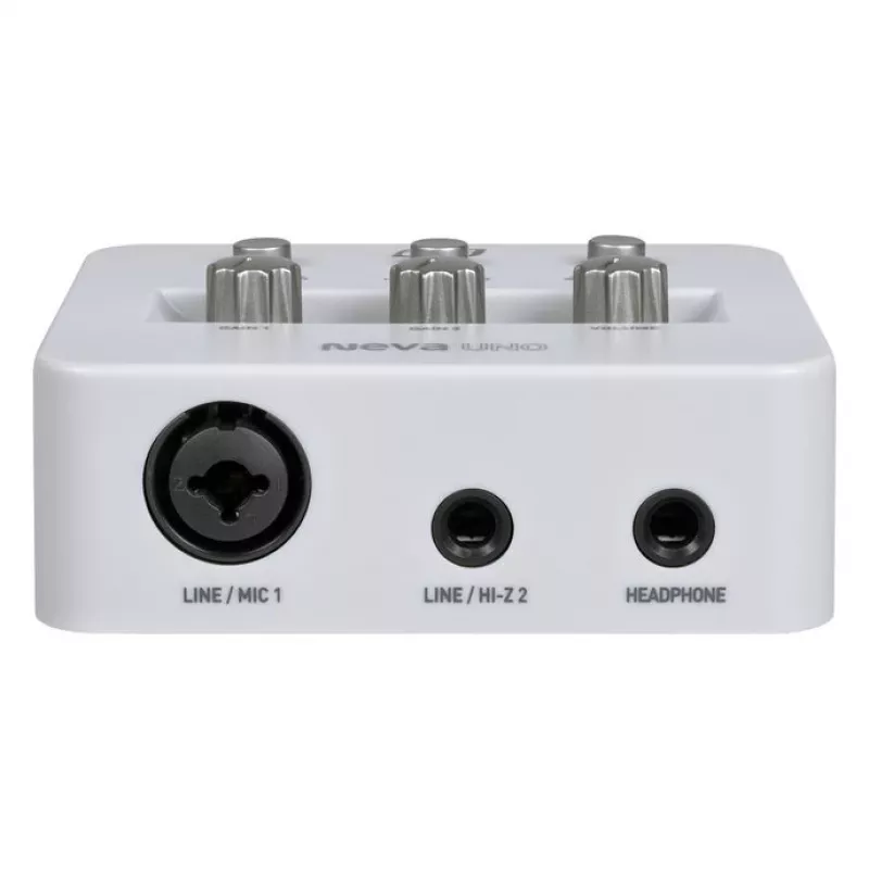 ESI Neva Uno – USB-C heliliides, 24-bit/192 kHz, 2 sisse-/2 väljundit, XLR/TRS kombosisend, +48V, otsene monitooring