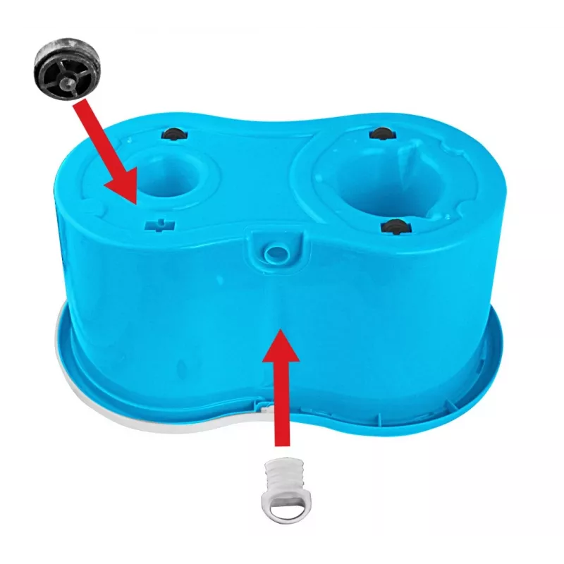 Esperanza EHS005 pöörleva mopiga süsteem koos tsentrifuugiga, teleskoopvarrega, 6 L ämbriga, 2 mikrokiust mopipeaga, roheline/hall