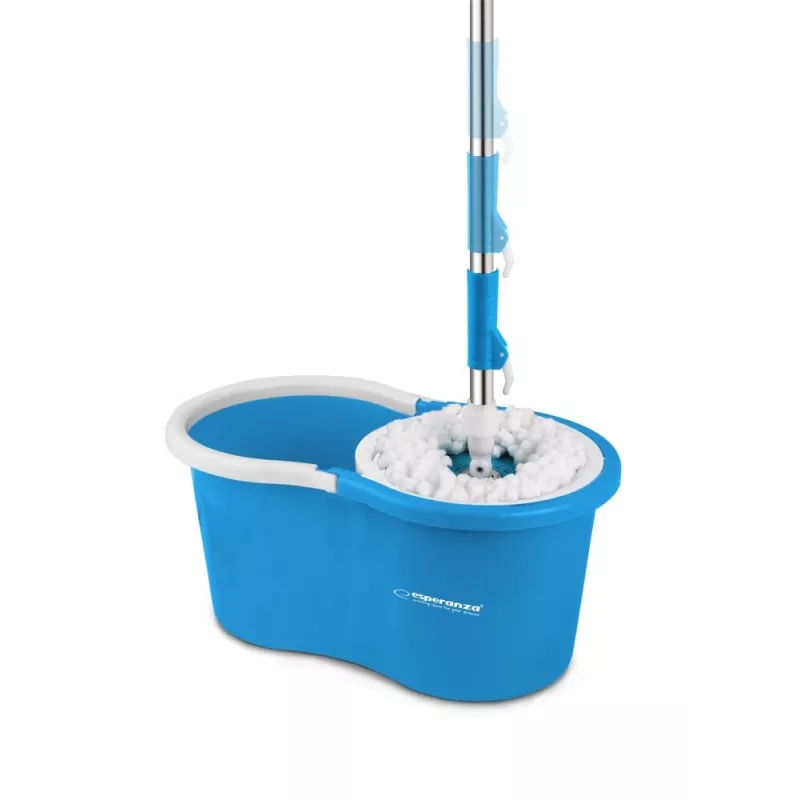 Esperanza EHS005 pöörleva mopiga süsteem koos tsentrifuugiga, teleskoopvarrega, 6 L ämbriga, 2 mikrokiust mopipeaga, roheline/hall
