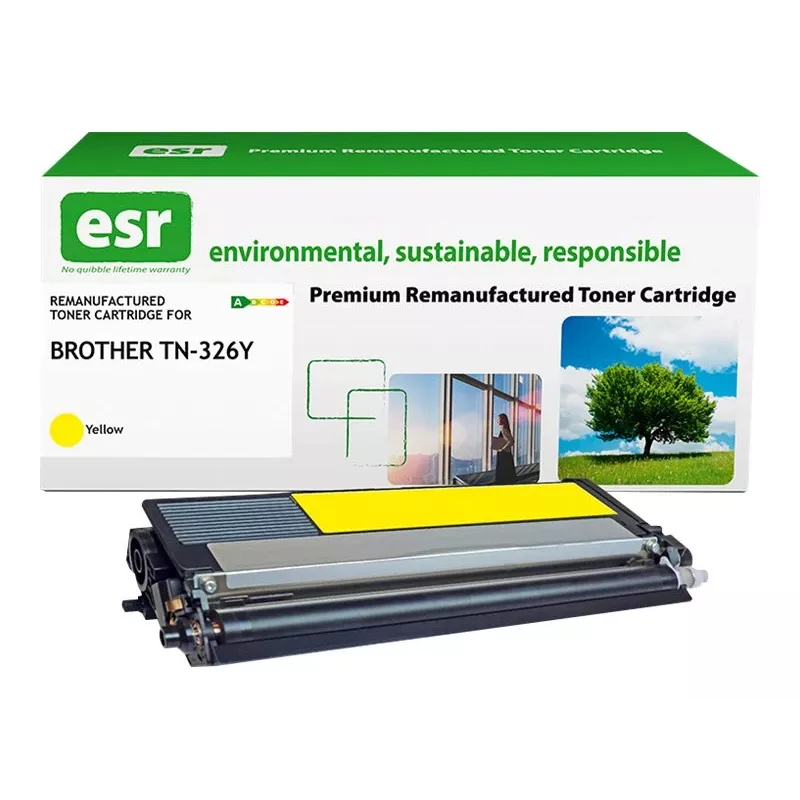ESR Remanufactured toonerikassett, ühilduv Brother TN-326Y kollane, 3500 lehekülge