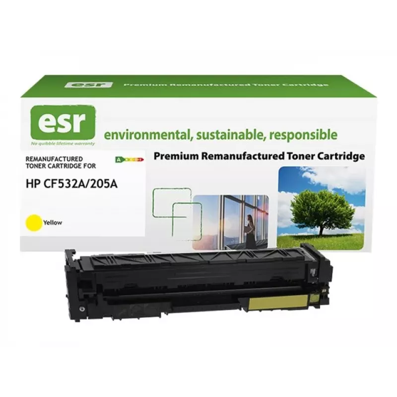 ESR Remanufactured Toner Cartridge Compatible with HP CF532A Yellow 1,600 Pages