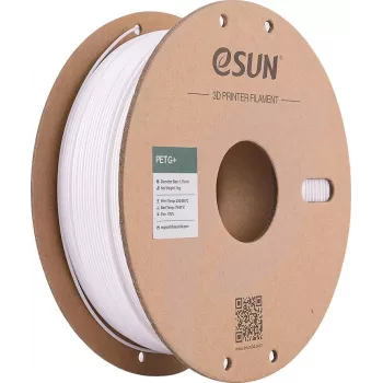 eSUN PETG+ 1,75mm valge 1kg paberrullil 3D-printeri filament PETG+175W1P1