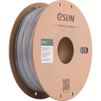 eSUN PETG+ 3D-printeri filament 1,75 mm hõbedane 1 kg paberrull PETG+175S1P1