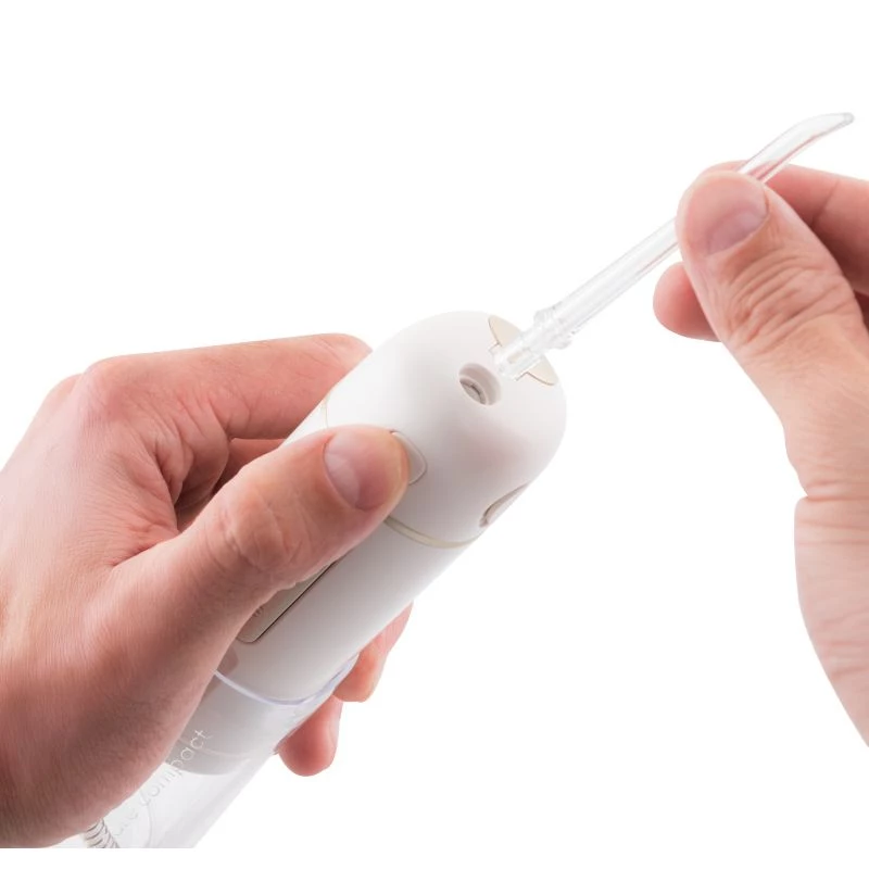 ETA Aqua Care Compact juhtmevaba suuõõne niisutaja – 165 ml, valge, 2 otsikut, IPX7, USB laadimisega