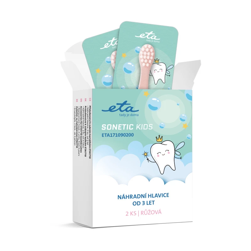 ETA Sonetic Kids 171090200 Asendusharjapead - 2 pakk - Roosa