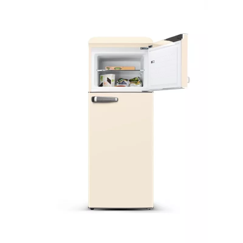 ETA Storio Retro ETA253390040EN Vabaltseisev külmik-sügavkülmik, 215L kogumaht, beež, energiaklass E, 38dB