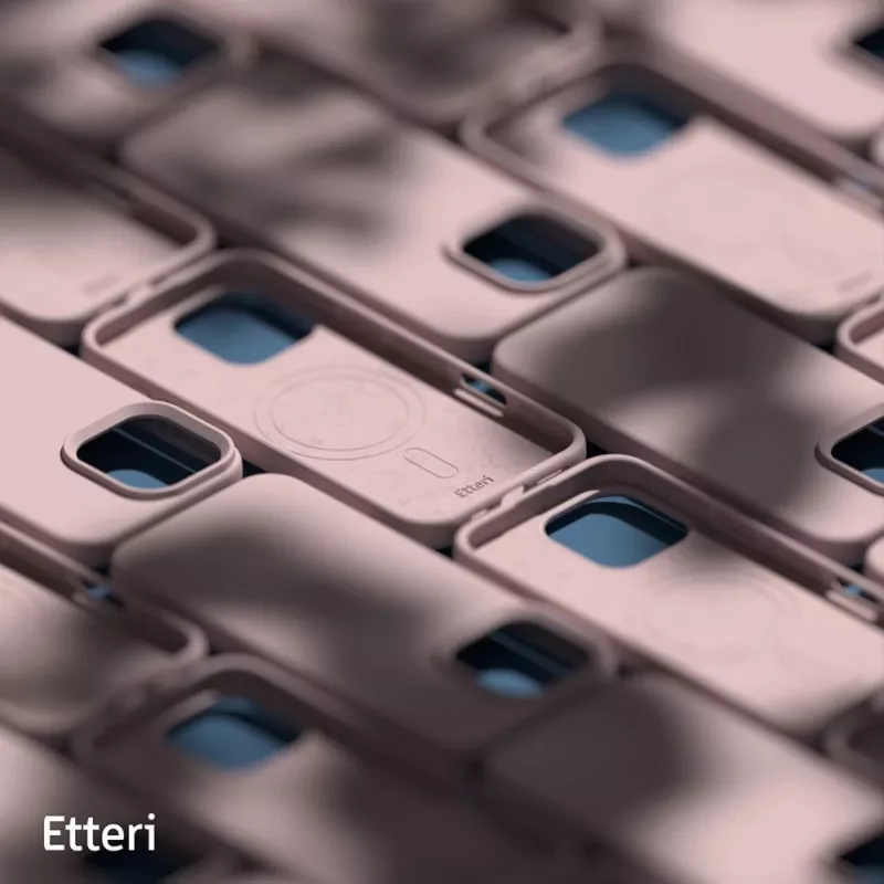 ETTERI Silicone Mag Case iPhone 16 Pro 6.3 tolli hele roosa