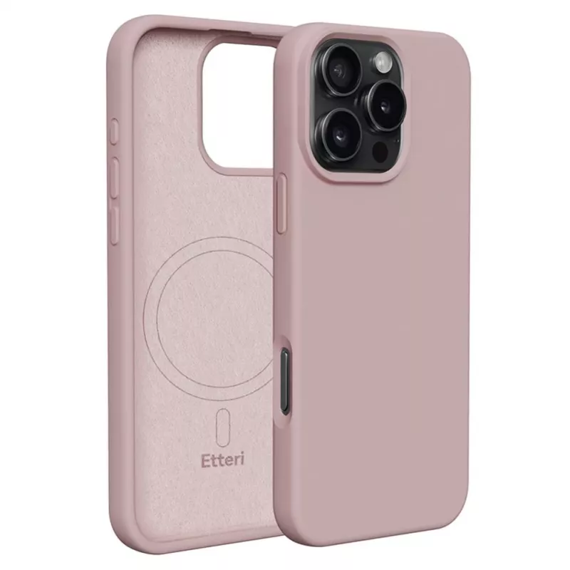 ETTERI Silicone Mag Case iPhone 16 Pro 6.3 tolli hele roosa