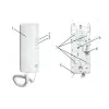EURA ADA-38A3 4-juhtmeline analoog intercom telefon RL-3203H süsteemidele, valge