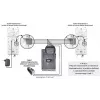 EURA ADA-38A3 4-juhtmeline analoog intercom telefon RL-3203H süsteemidele, valge