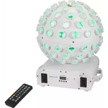 EUROLITE AKKU B-40 Laser Beam Effect AIR valge, 5x 8W RGBW LED, RG laser, aku kuni 11h