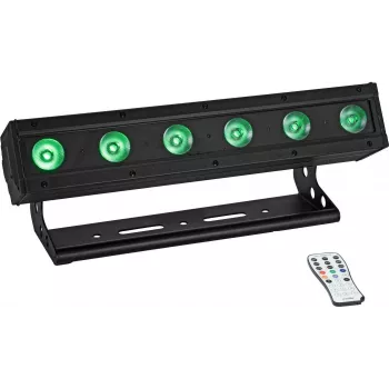 EUROLITE AKKU IP BAR-6 Entry QCL QuickDMX IP65 LED-valgusriba RGBW akutoitel