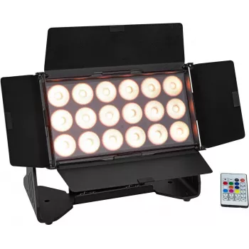 EUROLITE AKKU Multiflood IP 18x10W RGBW Wash CRMX IP65 LED lavavalgusti