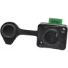 EUROLITE IP XLR komplekt 5-kontaktilised isane/emane pistikud, IP65, pressitud tsink, jootekontaktid, must 30208439