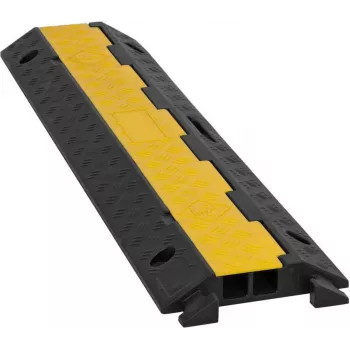 EUROLITE KB-2A kaabli sild 2-kanaliline 98x24x4.5 cm must/kollane kandevõime 5000 kg
