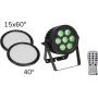 EUROLITE LED IP PAR 7x9W SCL Spot koos 15x60° ja 40° difuuserläätsega 20000672
