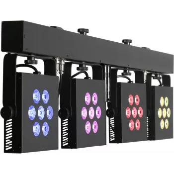 EUROLITE LED KLS-3002 MK2 kompaktne valgustuskomplekt AIR 4x RGBWA/UV prožektorid DMX juhtmevaba