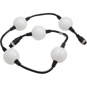 EUROLITE LED Pixel Ball 360° 1m MK2 – paindlik RGB piksliahel, 5 segmenti, 24V DC