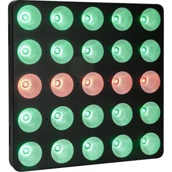 EUROLITE LED Pixel Matrix paneel 5x5 RGB/WW pikslikontrolli ja DMX-iga