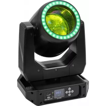 EUROLITE LED TMH-B120 Hypno liikuv pea Beam 120W COB 2° kiire nurk RGB rõngas